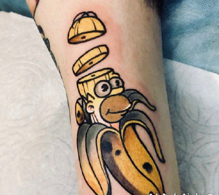 辛普森一家的动画纹身图片