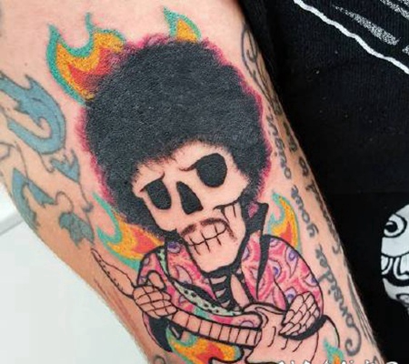 school骷髅纹身 school风格的可爱小骷髅纹身图片