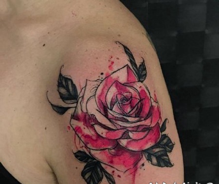 使用亮色的对比色来诠释水彩作品