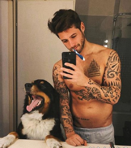 欧美帅气的1纹身型男帅哥图片