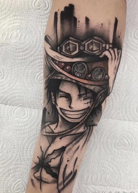 动漫包臂纹身 充满回忆的日本动漫包手臂纹身图案