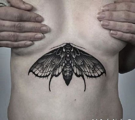 飞蛾纹身--1酷炸了的school飞蛾系列纹身图片