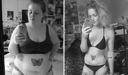胖子纹身-几组胖子纹身瘦了之后对比纹身效果图