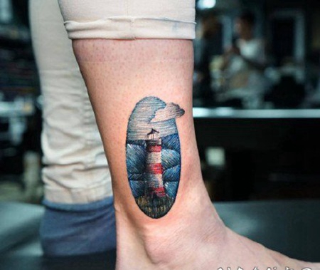 油画纹身 小清新的油画纹身图片