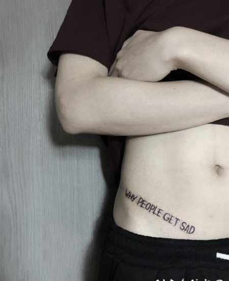 小清新英文字母纹身图案欣赏