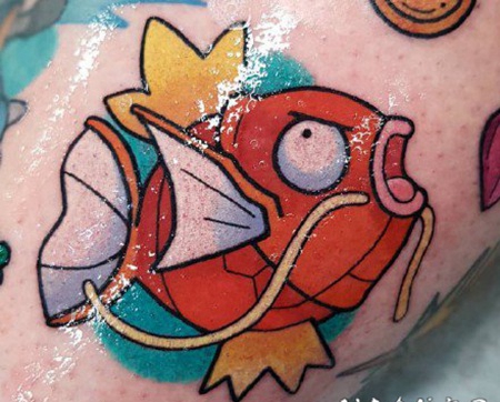 很可爱的彩色卡哇伊卡通纹身图片