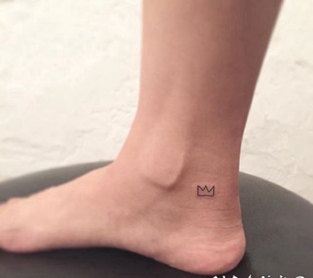 小清新感脚踝小纹身图案欣赏