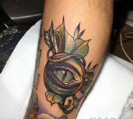 上帝之眼的欧美眼睛纹身图案欣赏