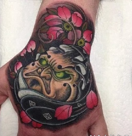 纹身达摩蛋 1好看的日式达摩蛋纹身图案