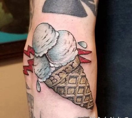 冰激凌纹身 创意的冰淇淋纹身图片