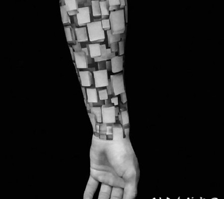 超逼真级的3D立体纹身图案作品