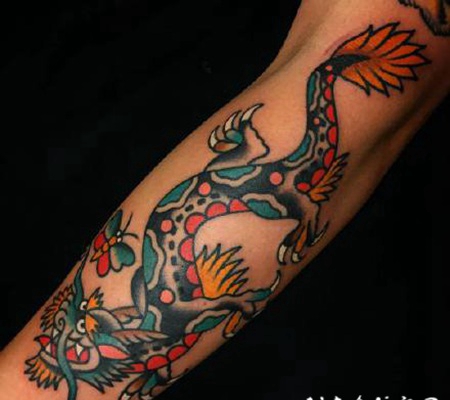 oldschool风格的复古经典纹身图案