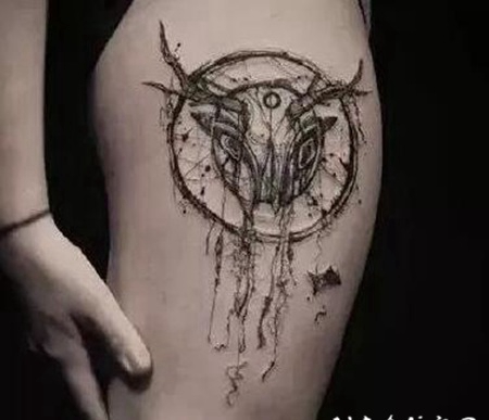 女生捕梦网纹身 适合小女生的捕梦网纹身图案