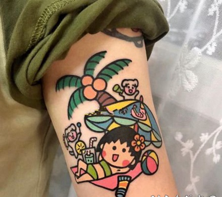 小卡通刺青图片
