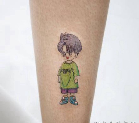 小清新风格的卡通小纹身图片