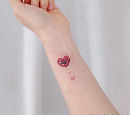 纹身小宝石图片 小清新的宝石小纹身图案