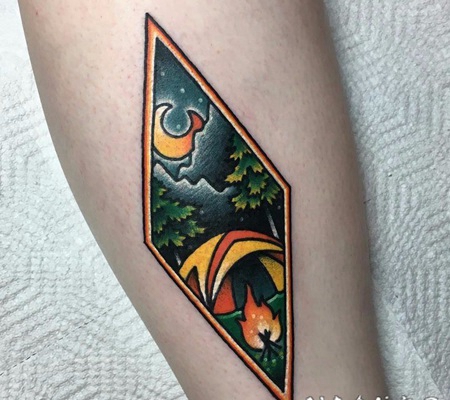 云朵纹身图片 轻盈飘浮的云朵纹身图案