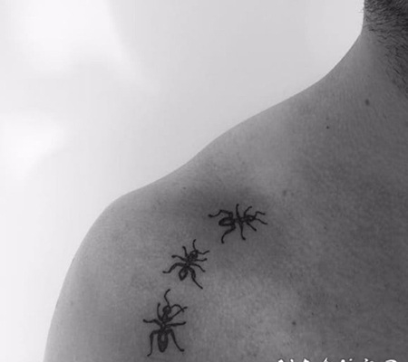 种类繁多而又形态各异的昆虫纹身图案