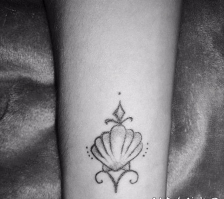贝壳图案纹身 精致而又形态各异的贝壳纹身图案