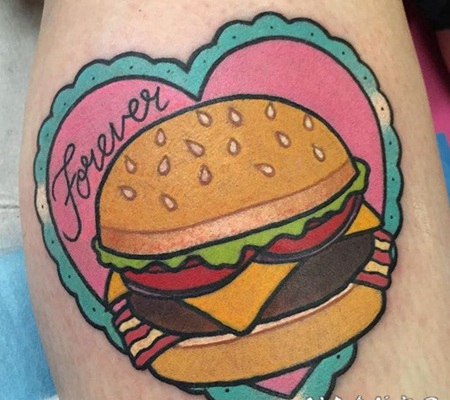 食物纹身 创意而又可爱的食物纹身图案