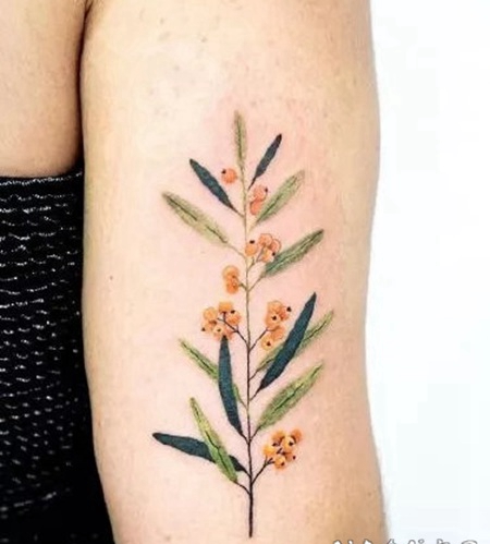 小清新花朵纹身 女神专属的花儿纹身图片