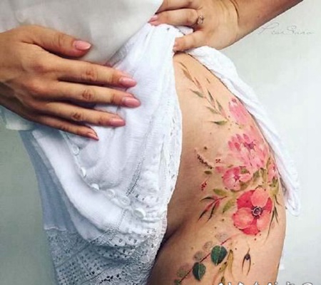 性感女生纹身 漂亮的女孩子专属性感纹身图案