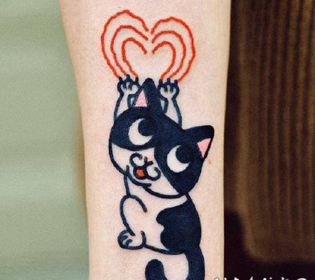 小纹身可爱 可爱的彩色小纹身图片欣赏