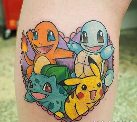 纹身图卡通 卡通动漫人物的纹身图片