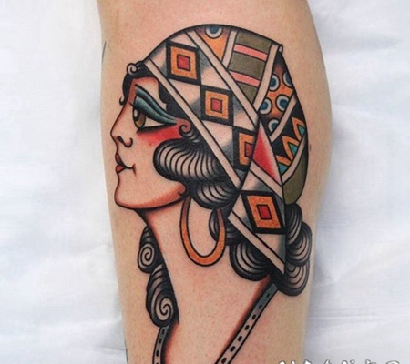 人物纹身图案女 风格各异的百变女郎人物纹身