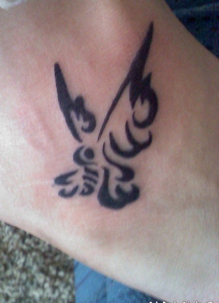 蝴蝶纹身图案 1翩翩起舞的蝴蝶纹身图案