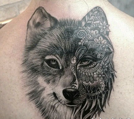 狼的纹身图案 技巧与创意并存的狼纹身图案
