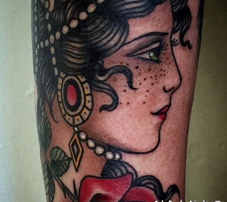 纹身new school 极具创意色彩的new school风格人物纹身图案