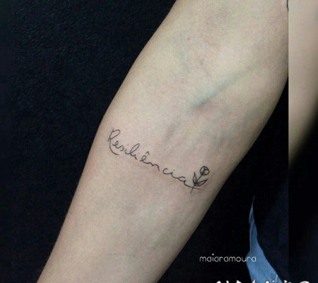 简单黑灰小纹身 黑灰纹身线条的小清新简约纹身图案