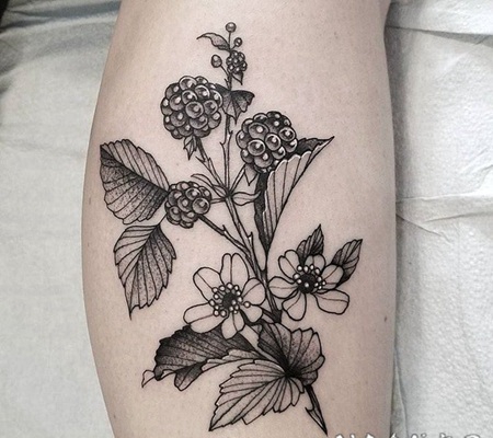 叶子纹身图案 十分文艺范的叶子纹身图案