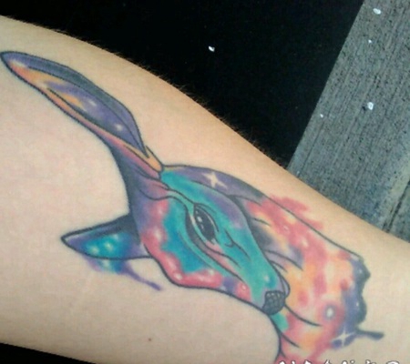 水彩泼墨纹身 十分唯美的水彩泼墨纹身图案
