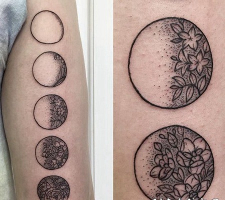 创意纹身小图 生机勃勃的动植物小纹身图案