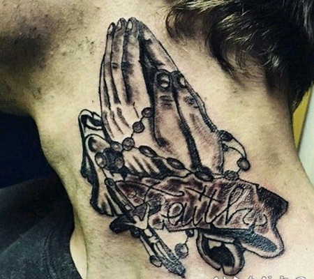 宗教纹身图案 耶稣与圣母玛利亚的宗教纹身图案