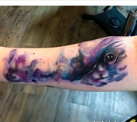 小猫纹身图案 动物可爱的小猫纹身图案10组