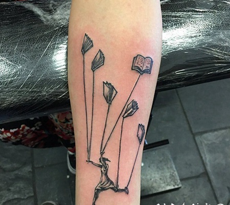 文艺纹身图案 小清新纹身风格的文艺纹身图案