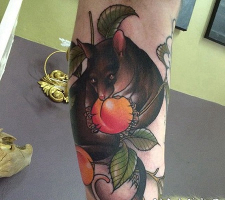 水果纹身小清新图片 颜色鲜艳的可爱卡通水果纹身图案