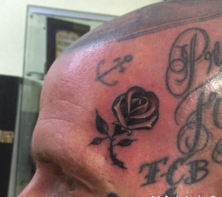 脸部纹身图案 霸气而又时尚的脸部英文纹身图案