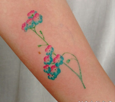 花朵纹身图案 纹身植物叶子花卉等纹身图案