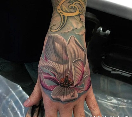 纹身莲花 出淤泥而不染的圣洁莲花纹身图案