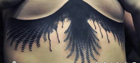 乌鸦纹身图 设计巧妙的乌鸦纹身图案图片