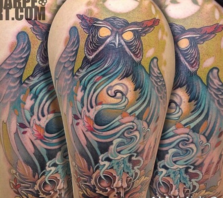 纹身school 传统与新颖碰撞的school风格纹身图案