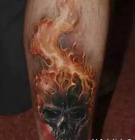 帅气的骷髅头纹身图片欣赏