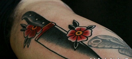 old school纹身图 色调低沉而又风格明显的old school纹身图案