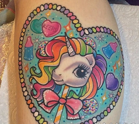 小马宝莉纹身 梦幻而又唯美的小马宝莉纹身图案