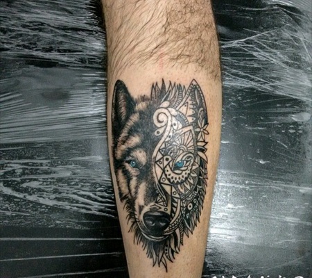 狼纹身 凶猛却又残暴的狼纹身图案