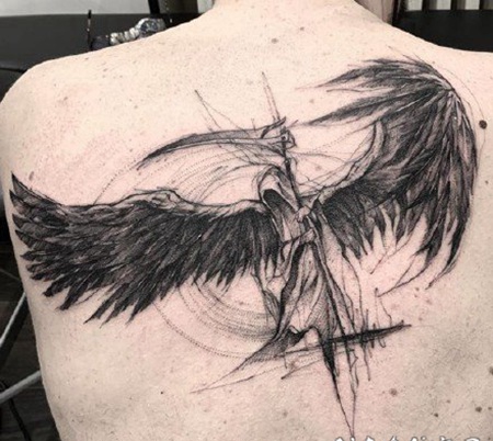 好看的欧美暗黑色纹身作品